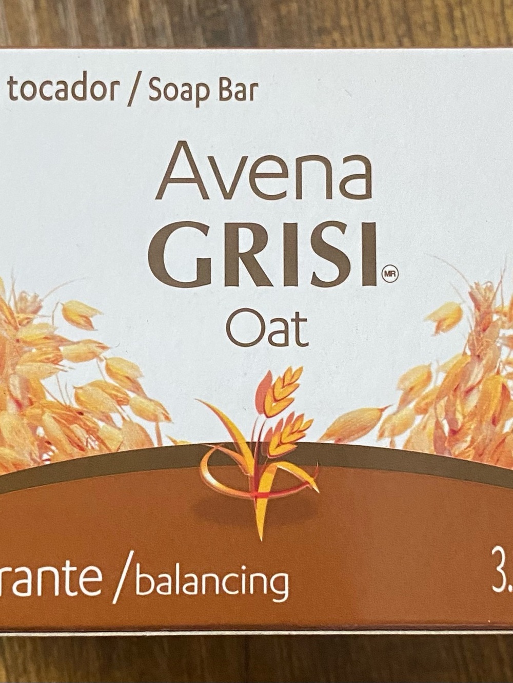 Avena Oat Balancing Soap Bar - Brown/White